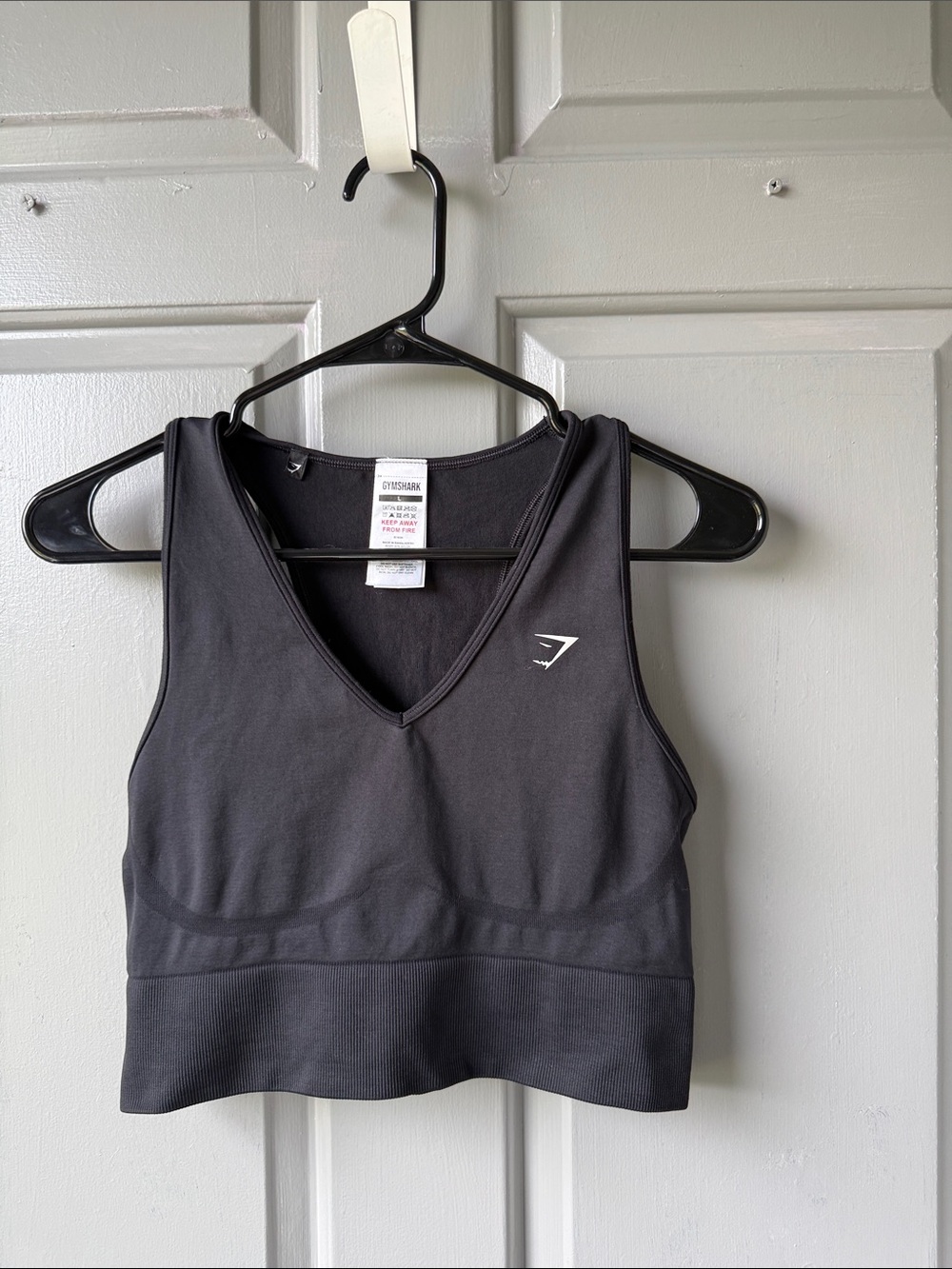 Gymshark Black V-Neck Sports Bra